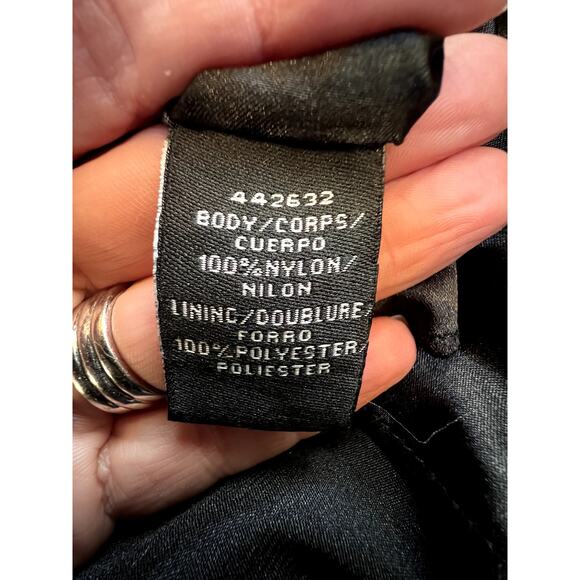 Monique Lhuillier ML Evening Black Lace Mermaid Full Length Gown Size 10 - Picture 10 of 11